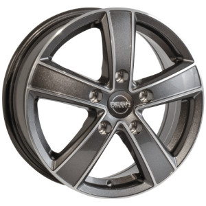 Mega wheels / Hercules 5 / Anthracite grey front polished 