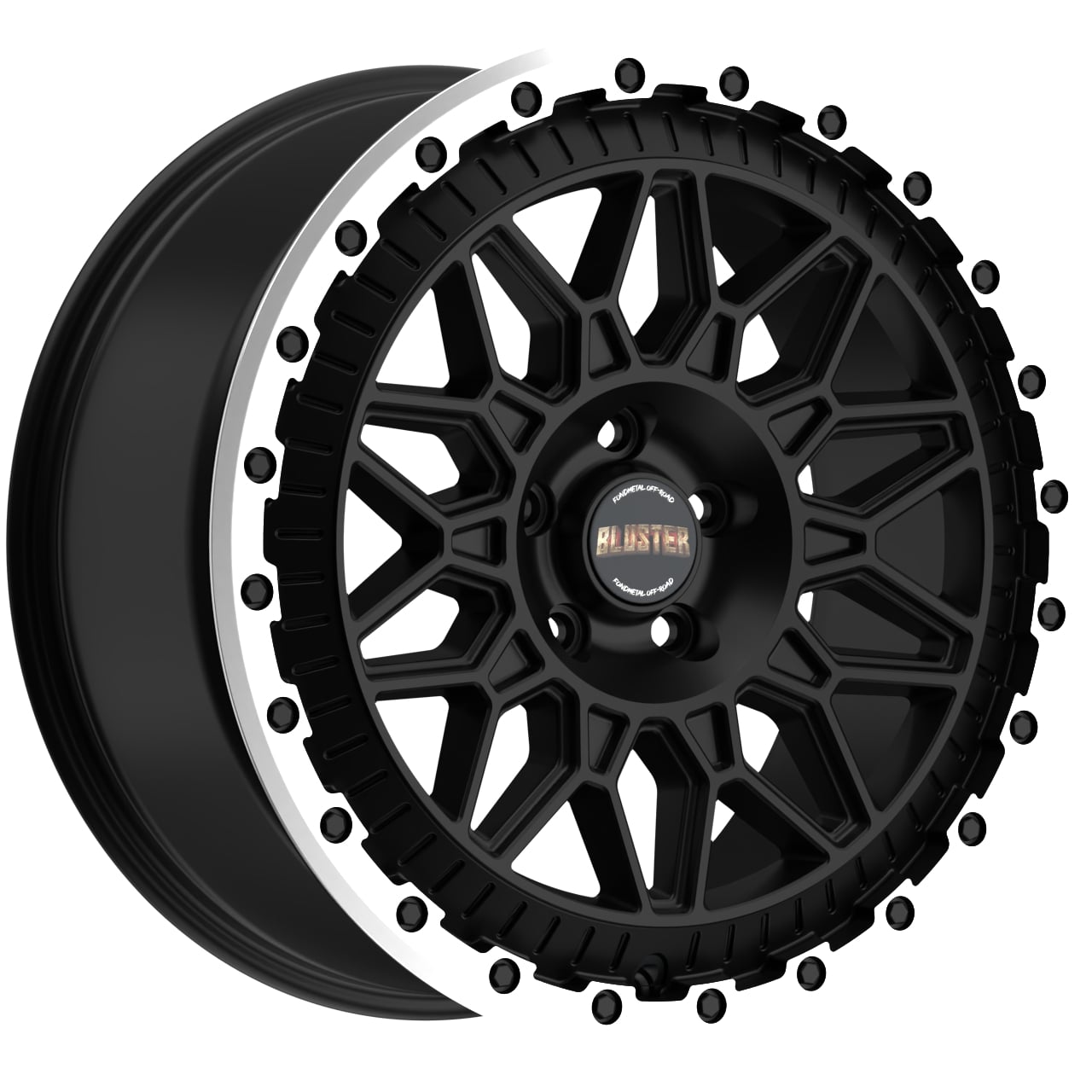 BLUSTER (8400) MATT BLACK MACHINED LIP