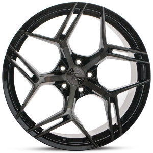 TISLI Wheels / Blade / Gloss Black Brush With Dark Tint 