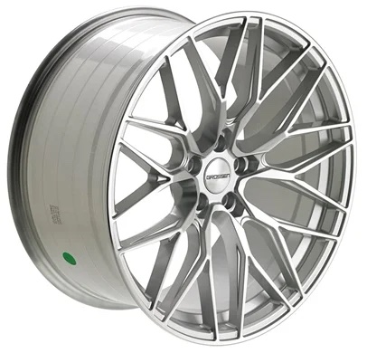 Grossen 10 - machined silver - kaxiga fälgar 8.5 x19 tum