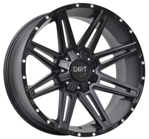 Dirt A.T / D88 Flatblack milled rivets / Black 