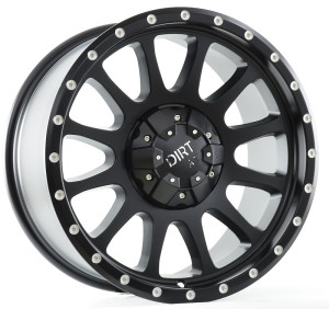 Dirt A.T / D95 Flatblack milled rivets / Black 
