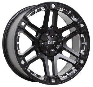 Dirt A.T / D01 Flatblack Chrome inserts / Black 