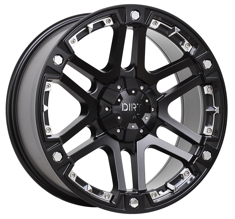 D01 Flatblack Chrome inserts Black