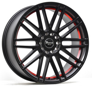 Boost wheels / B362 Glossblack Red stripe / Black 