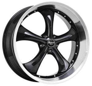 Boost wheels / B818 Glossblack machined lip / Black 